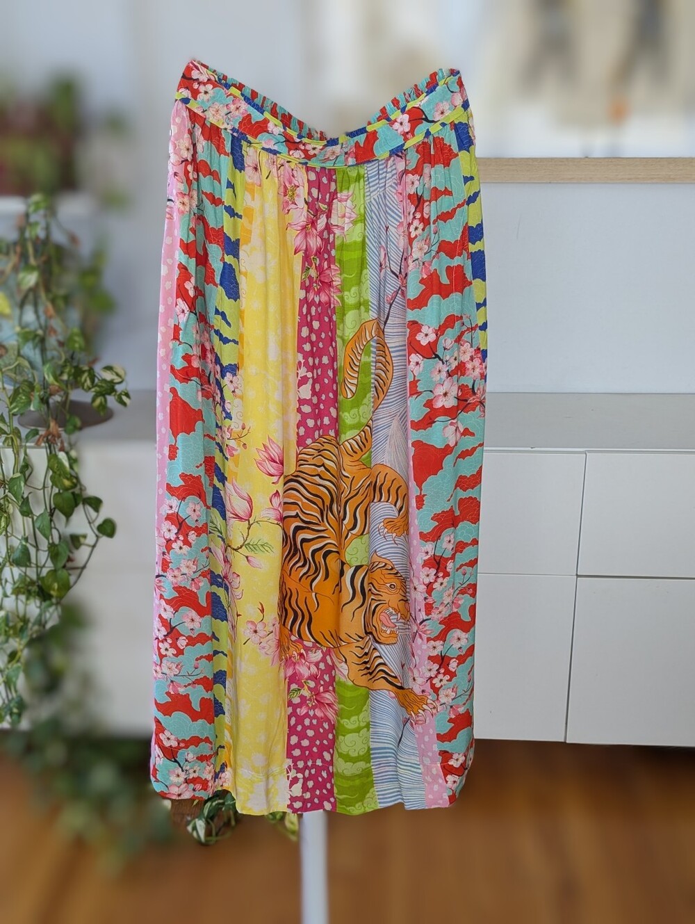 Colorful Summer Maxi Skirt S